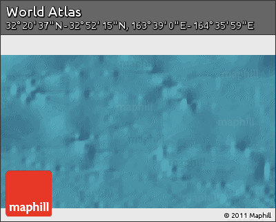 Satellite 3D Map of the Area around 32° 36' 26" N, 164° 7' 30" E
