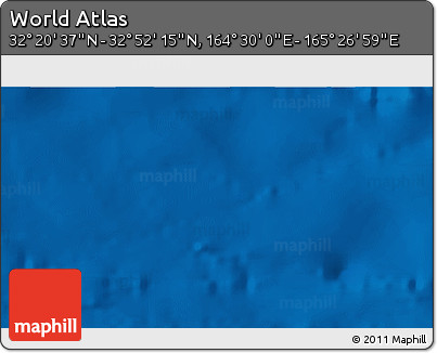 Physical 3D Map of the Area around 32° 36' 26" N, 164° 58' 29" E
