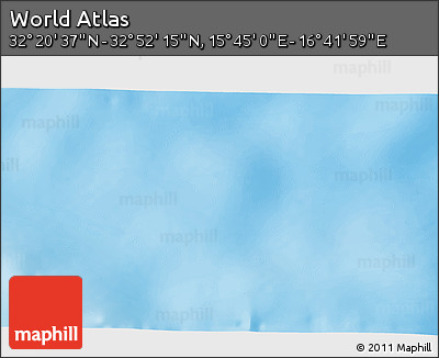 Physical 3D Map of the Area around 32° 36' 26" N, 16° 13' 30" E