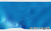 Physical 3D Map of the area around 32° 36' 26" N, 174° 10' 30" W