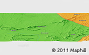 Political Panoramic Map of the area around 32° 36' 26" N, 1° 37' 30" W