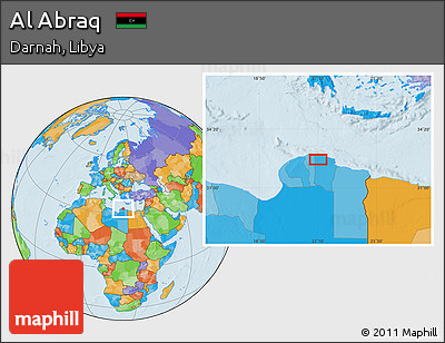 Political Location Map of Al Abraq