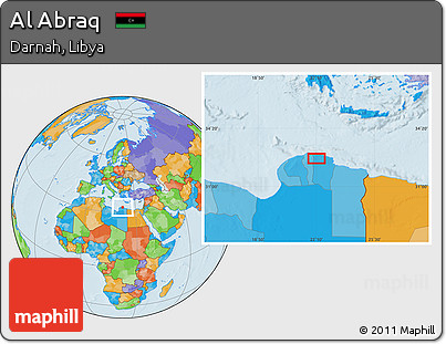 Political Location Map of Al Abraq