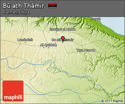 Physical Map of Bū Ath Thāmir