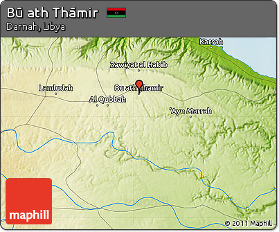 Physical Map of Bū Ath Thāmir
