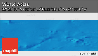 Shaded Relief Panoramic Map of the Area around 32° 36' 26" N, 22° 1' 29" W