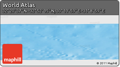 Shaded Relief Panoramic Map of the Area around 32° 36' 26" N, 30° 40' 29" E