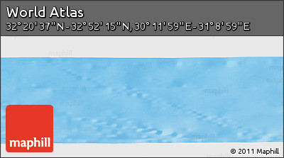 Shaded Relief Panoramic Map of the Area around 32° 36' 26" N, 30° 40' 29" E