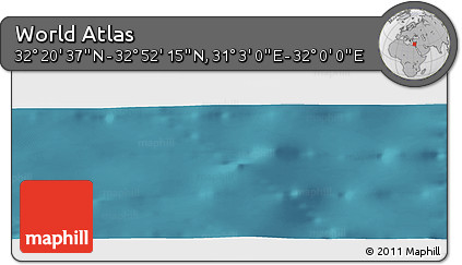 Satellite Panoramic Map of the Area around 32° 36' 26" N, 31° 31' 29" E
