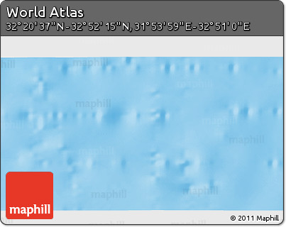 Physical 3D Map of the Area around 32° 36' 26" N, 32° 22' 30" E