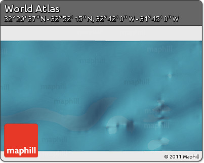 Satellite 3D Map of the Area around 32° 36' 26" N, 32° 13' 30" W