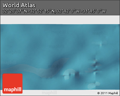 Satellite 3D Map of the Area around 32° 36' 26" N, 32° 13' 30" W