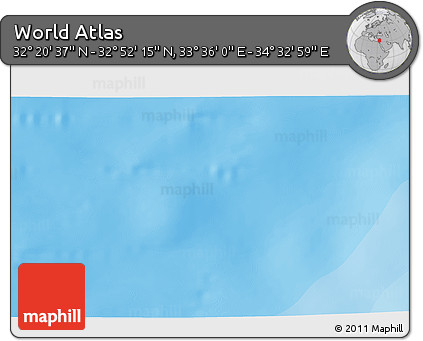 Political 3D Map of the Area around 32° 36' 26" N, 34° 4' 30" E