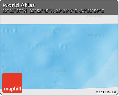 Political 3D Map of the Area around 32° 36' 26" N, 34° 4' 30" E