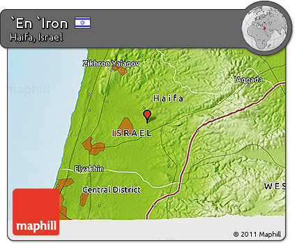 Physical 3D Map of `En `Iron