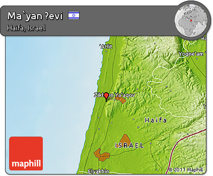 Physical 3D Map of Ma`yan Ẕevi