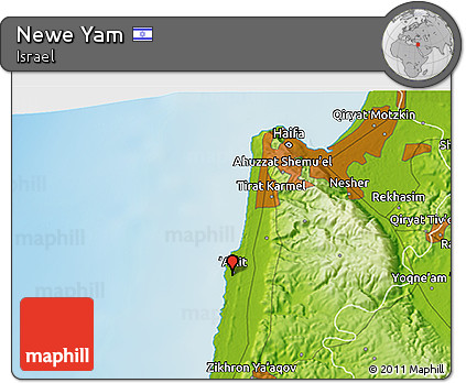 Physical 3D Map of Newe Yam
