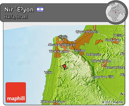 Physical 3D Map of Nir `Eẕyon