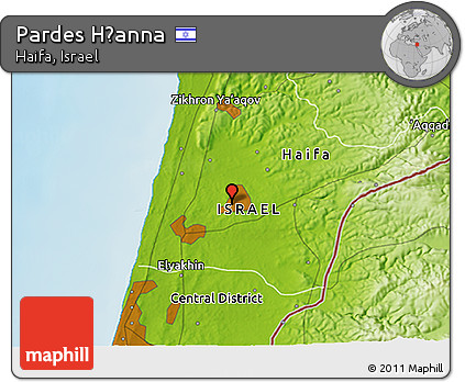 Physical 3D Map of Pardes H̱anna