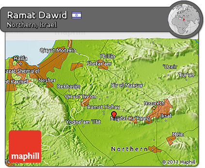Physical 3D Map of Ramat Dawid