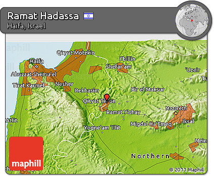 Physical 3D Map of Ramat Hadassa