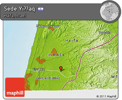 Physical 3D Map of Sede Yiẕẖaq