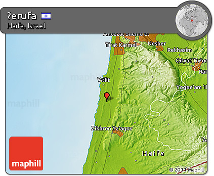 Physical 3D Map of Ẕerufa