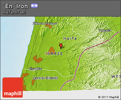 Physical 3D Map of `En `Iron