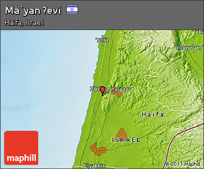 Physical 3D Map of Ma`yan Ẕevi