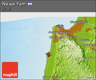 Physical 3D Map of Newe Yam
