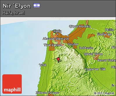 Physical 3D Map of Nir `Eẕyon