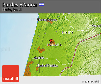 Physical 3D Map of Pardes H̱anna