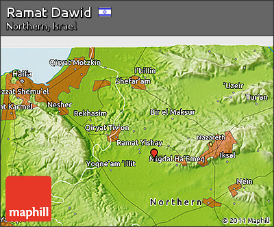 Physical 3D Map of Ramat Dawid