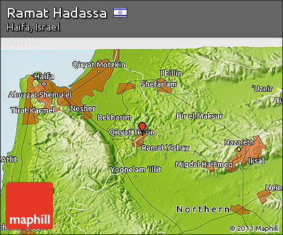 Physical 3D Map of Ramat Hadassa