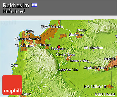 Physical 3D Map of Rekhasim