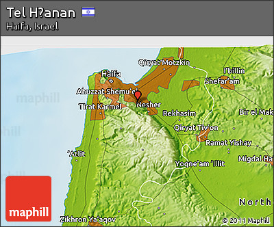 Physical 3D Map of Tel H̱anan