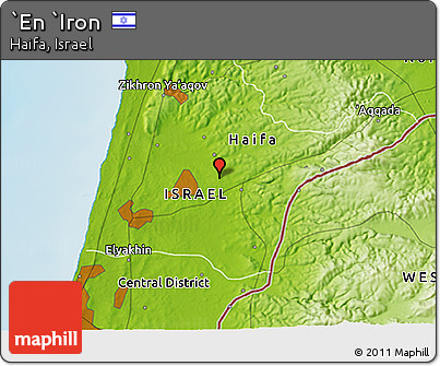 Physical 3D Map of `En `Iron