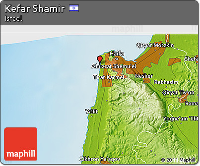 Physical 3D Map of Kefar Shamir