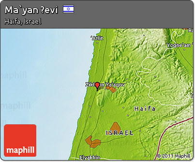 Physical 3D Map of Ma`yan Ẕevi