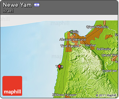 Physical 3D Map of Newe Yam
