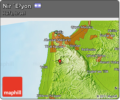 Physical 3D Map of Nir `Eẕyon