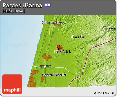 Physical 3D Map of Pardes H̱anna