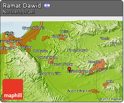 Physical 3D Map of Ramat Dawid