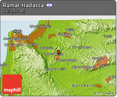 Physical 3D Map of Ramat Hadassa