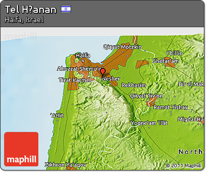 Physical 3D Map of Tel H̱anan