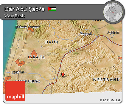 Satellite 3D Map of Dār Abū Şabḩā