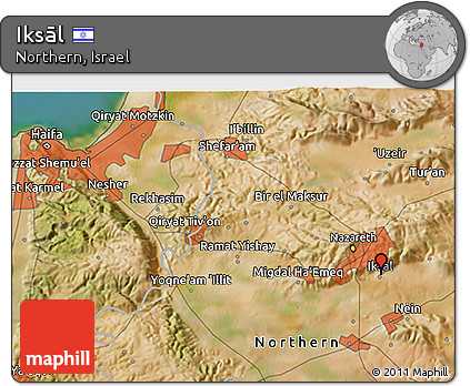 Satellite 3D Map of Iksāl