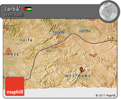 Satellite 3D Map of Jarbā'