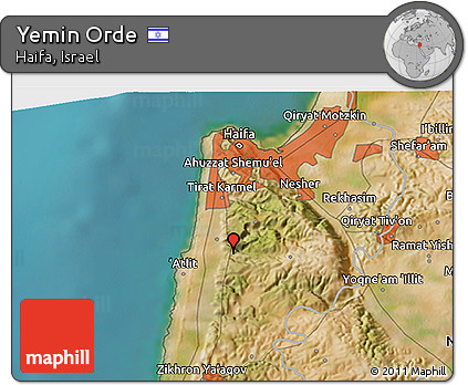 Satellite 3D Map of Yemin Orde