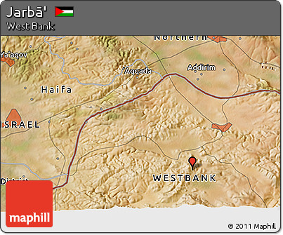Satellite 3D Map of Jarbā'